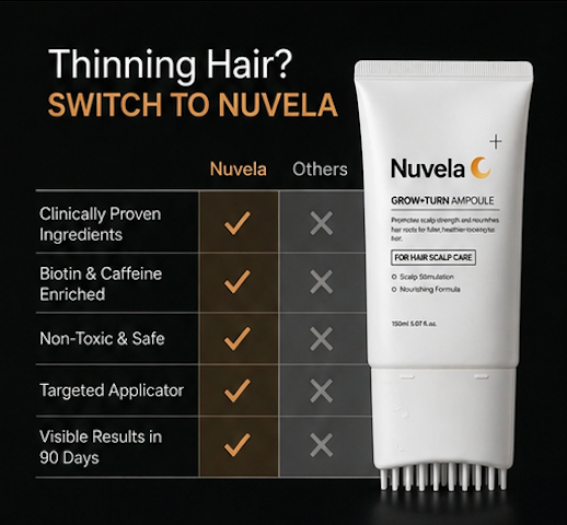 Nuvela™ Hair Growth Serum + Soothing Massage Brush