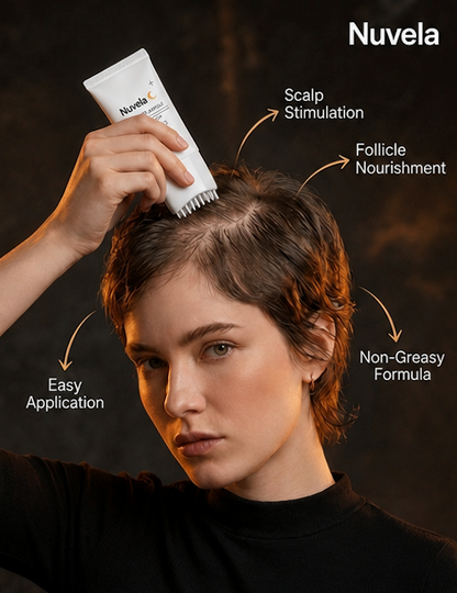Nuvela™ Hair Growth Serum + Soothing Massage Brush